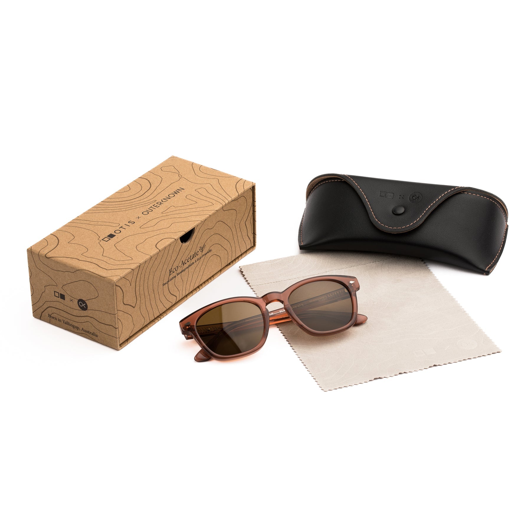 Otis Summer of 67 X Polarized Sunglasses EcoCrystalSunset BrownPolar