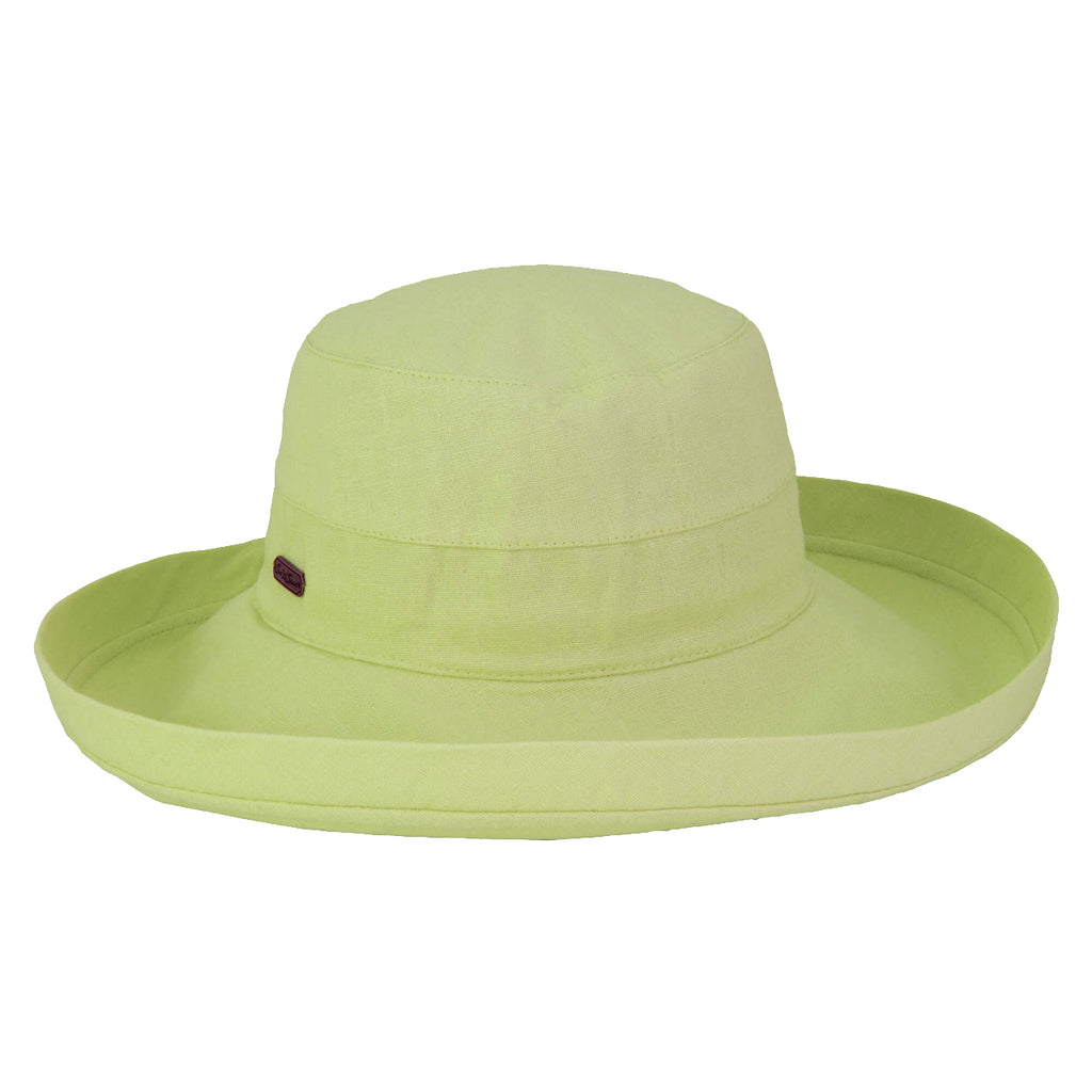 Sun N' Sand Denim Linen Hat  Light Green OS