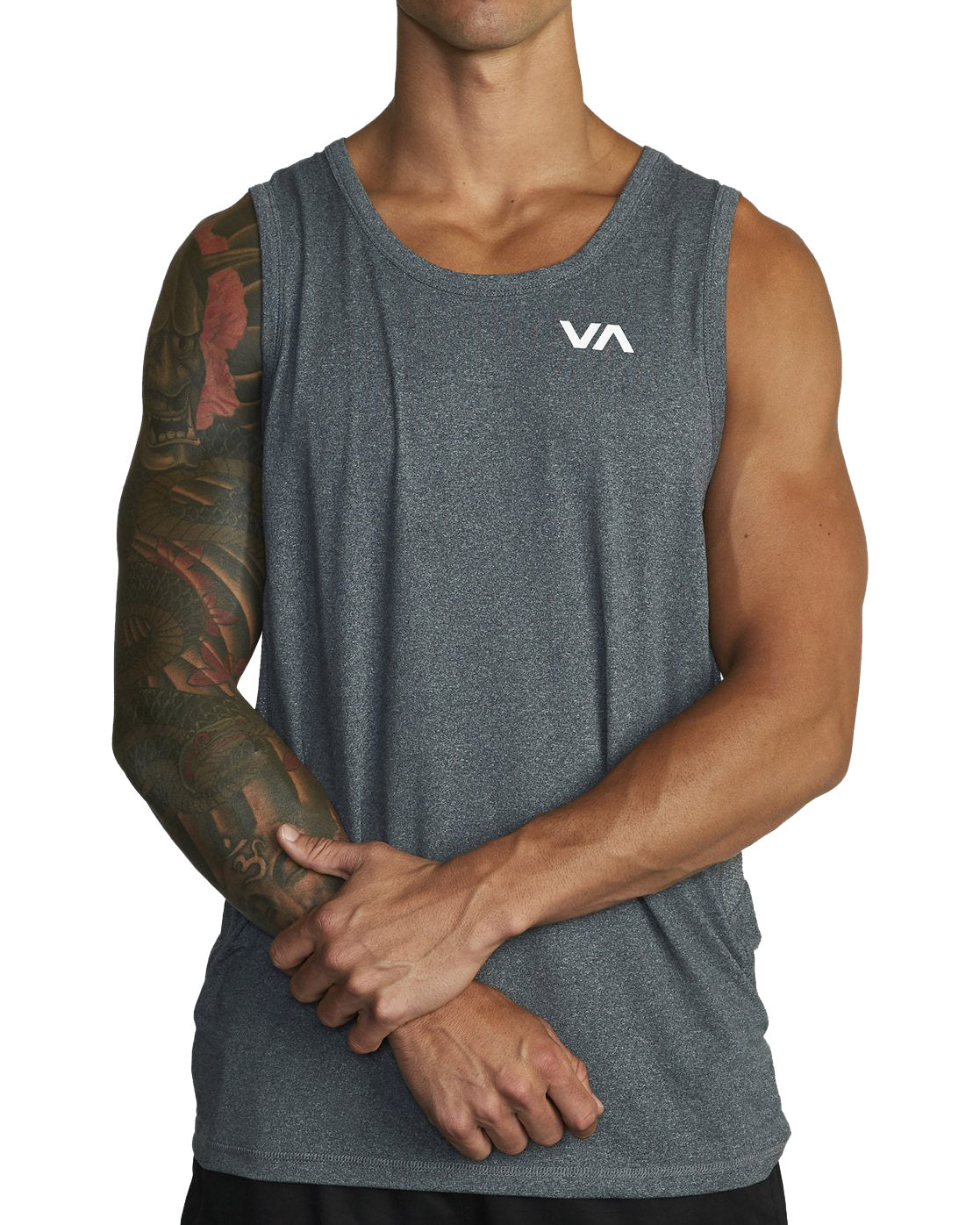 RVCA Sport Vent SL Tank CCH-CharcoalHeather S