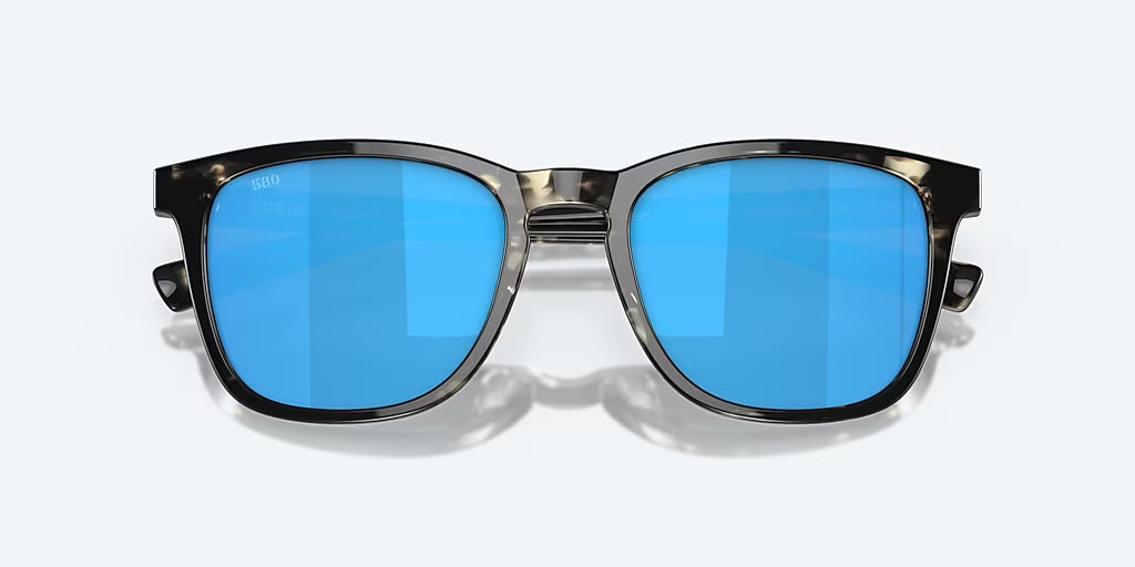 Costa Del Mar Sullivan Polarized Sunglasses ShinyBlackKelp BlueMirror 580G