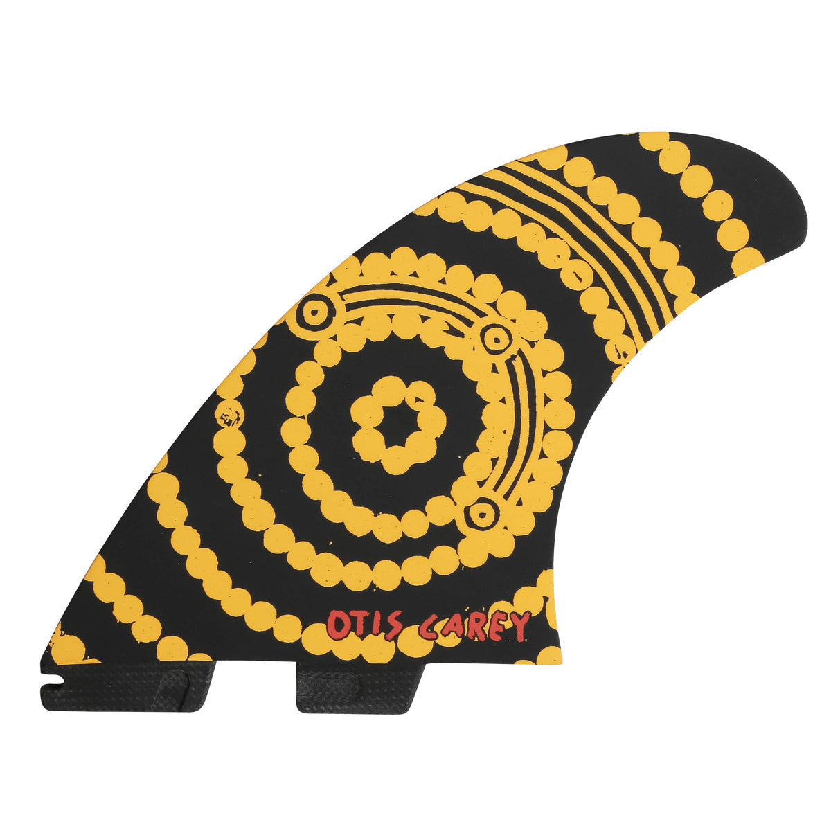 FCS 2 Otis Carey Twin+1 PG Twin Fin Set Black L-XL