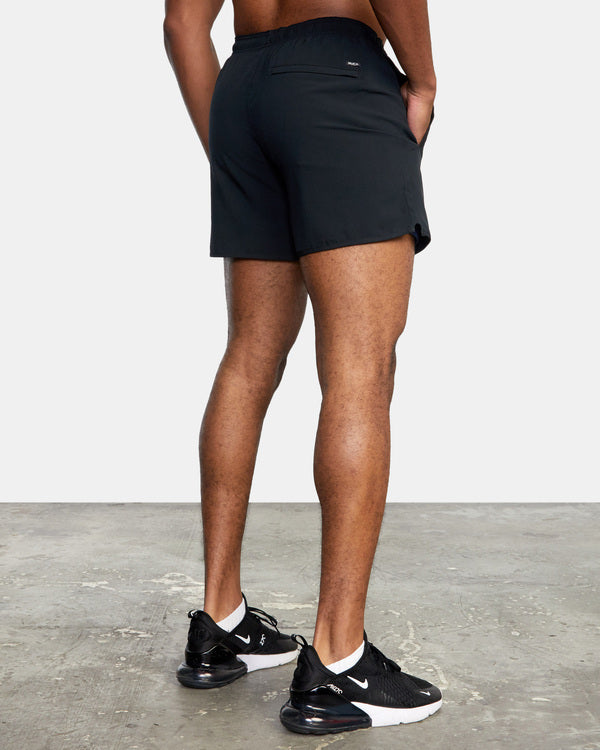RVCA Yogger Elastic 15" Shorts BLK XL
