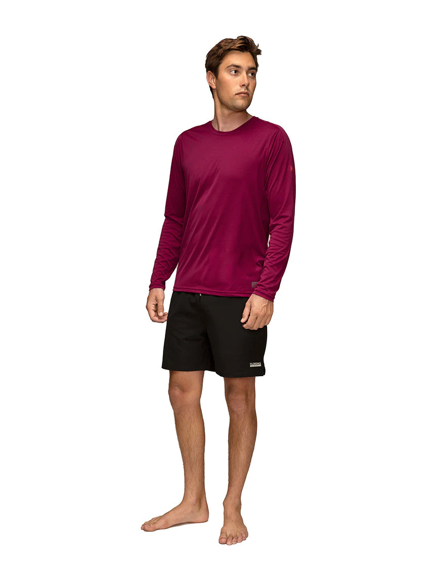 Florence Marine X UPF LS Shirt Maroon XL