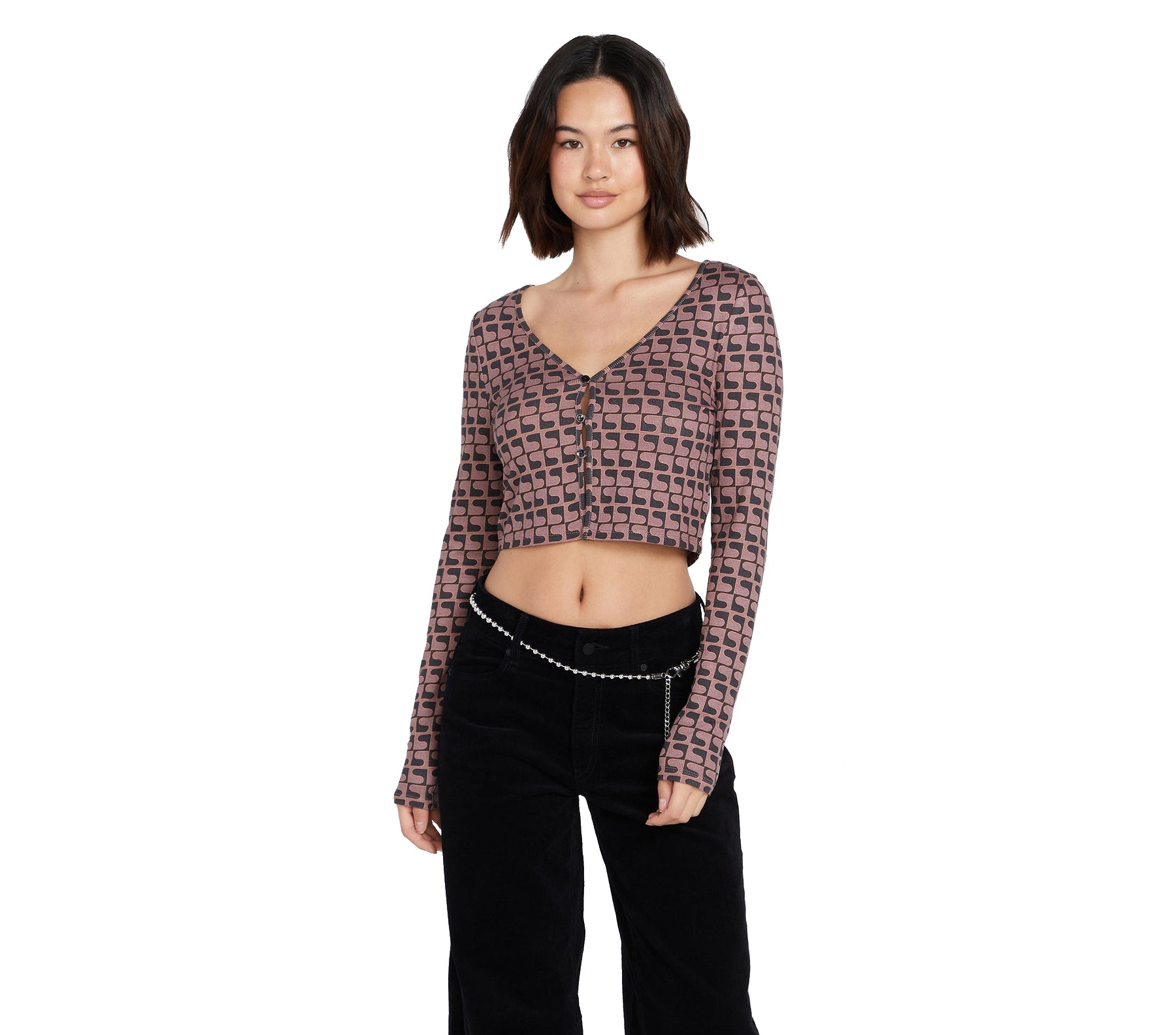 Volcom Disco Rodeo LS Top VBK M