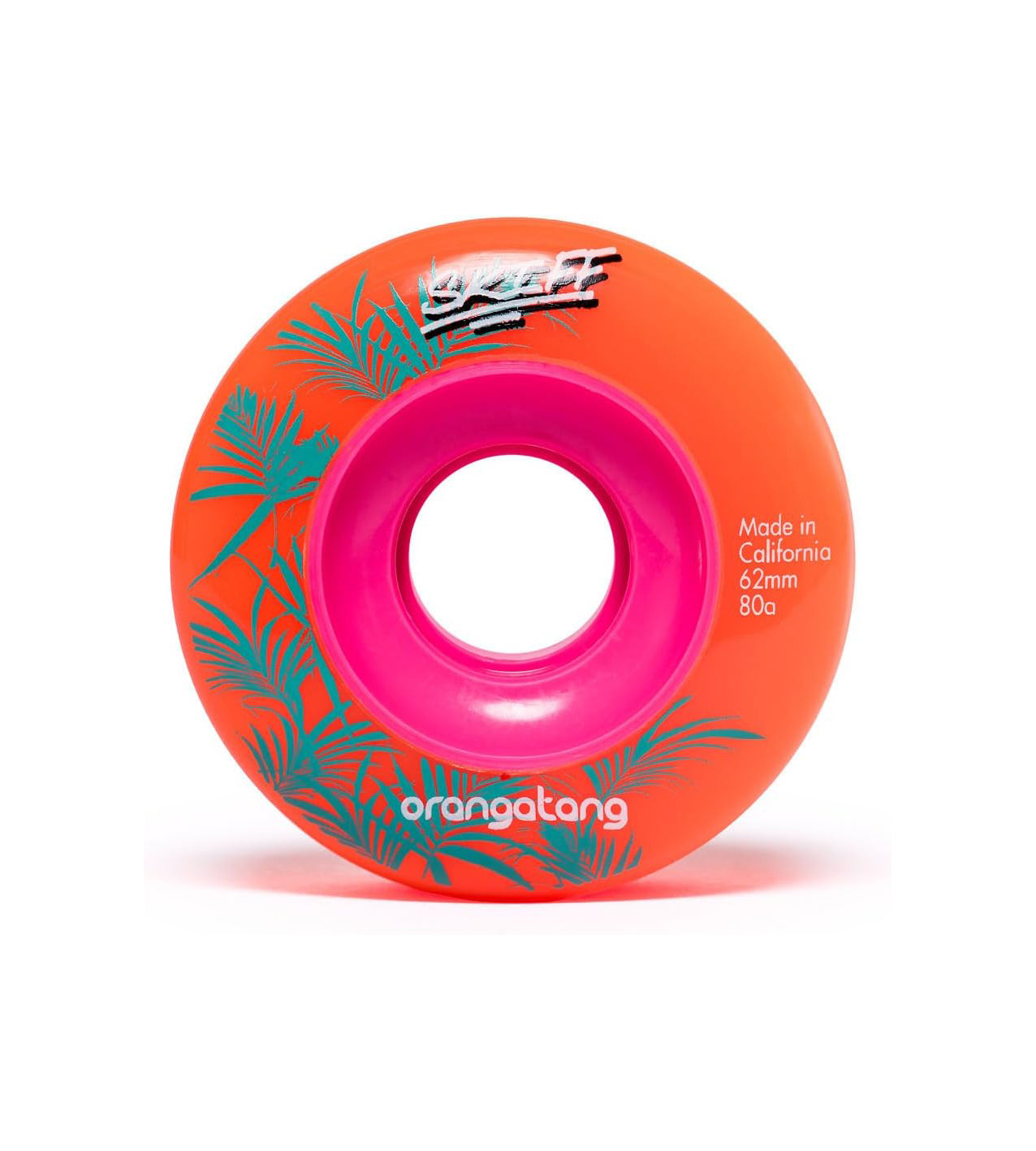 Orangatang Skiff Slasher Skateboard Wheels Orange 62mm 80a