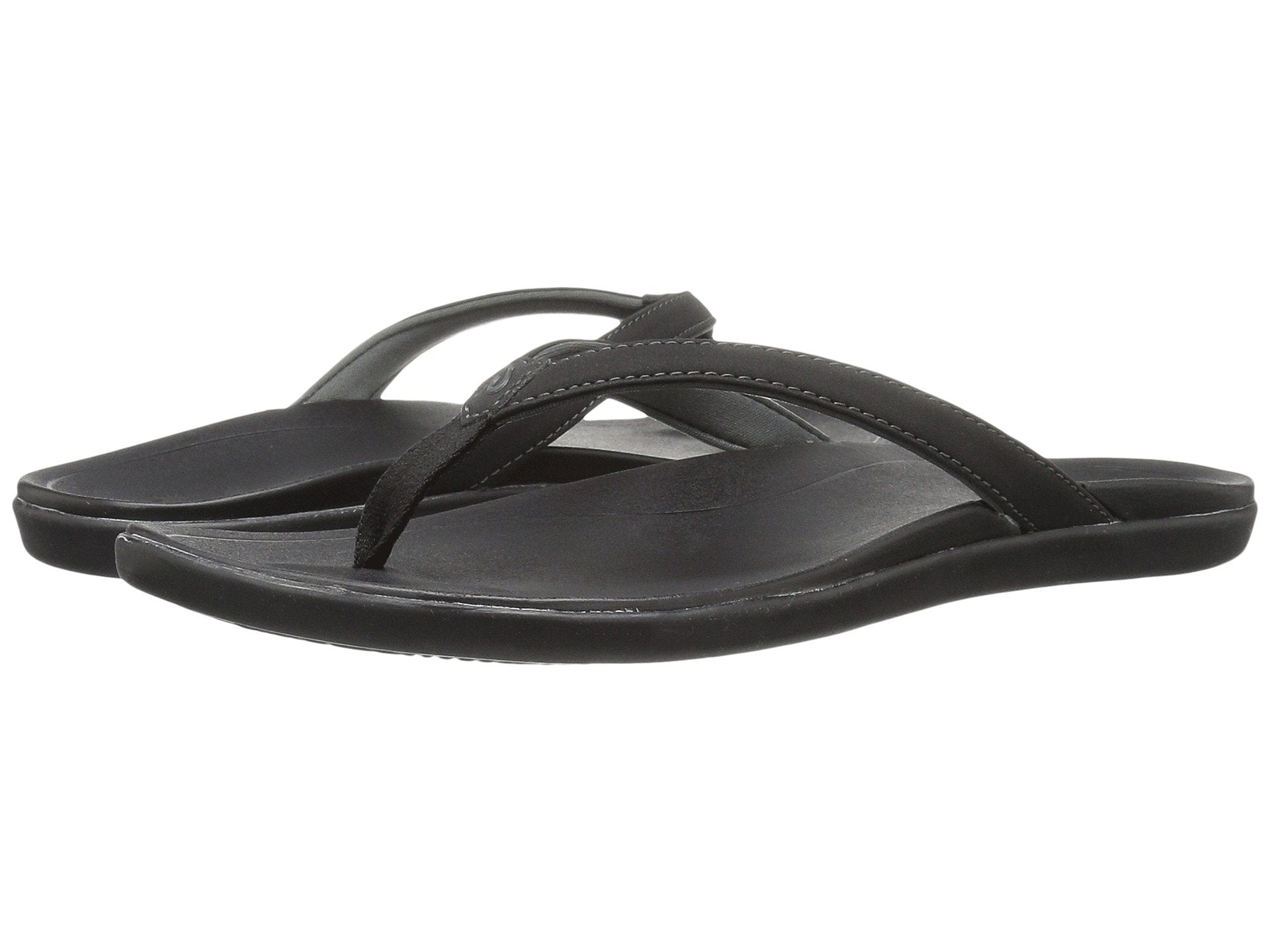 Olukai Ho Opio Womens Sandal OXOX-Onyx-Onyx 6