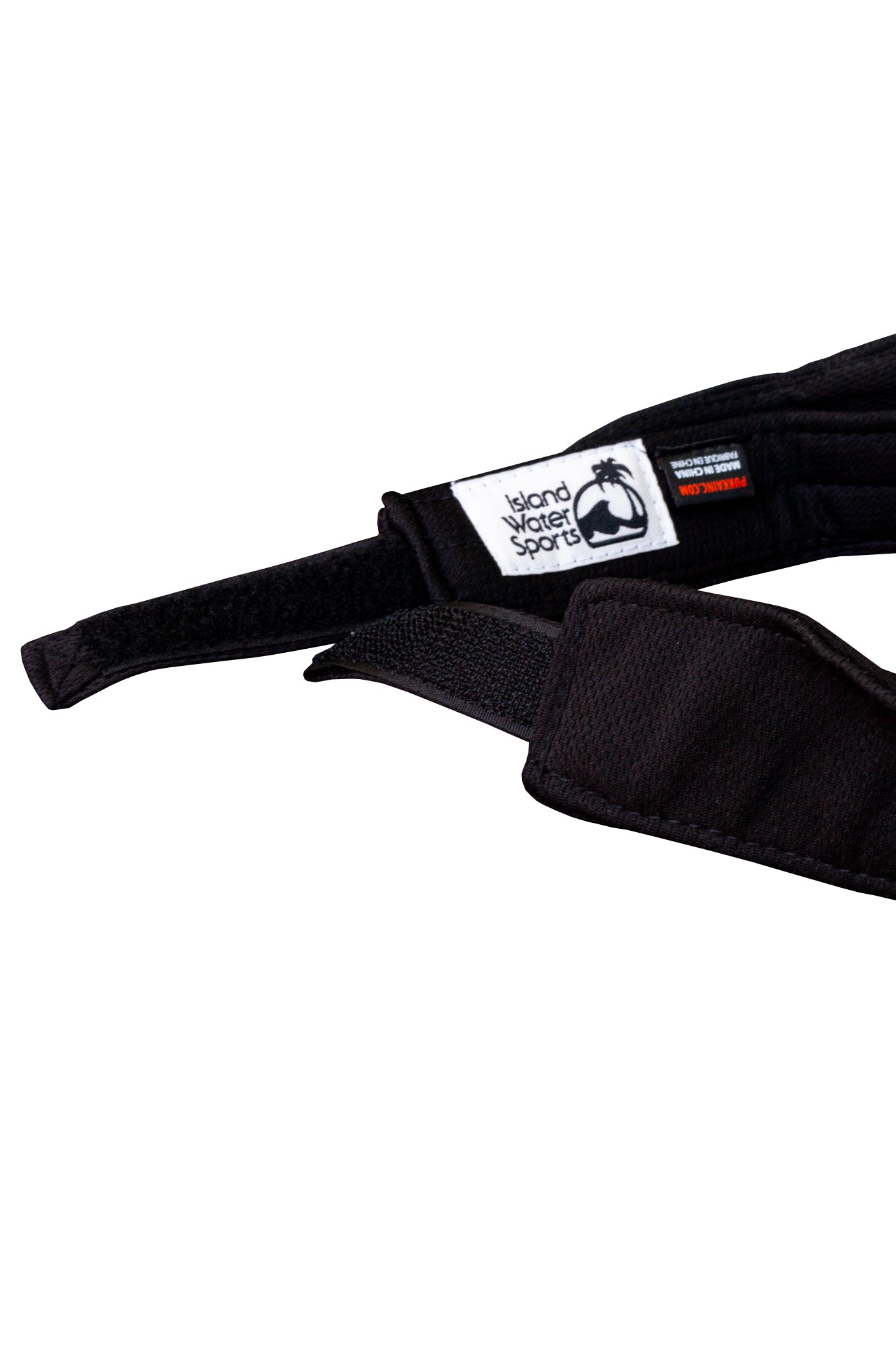 Island Water Sports Classic Script Visor Black OS