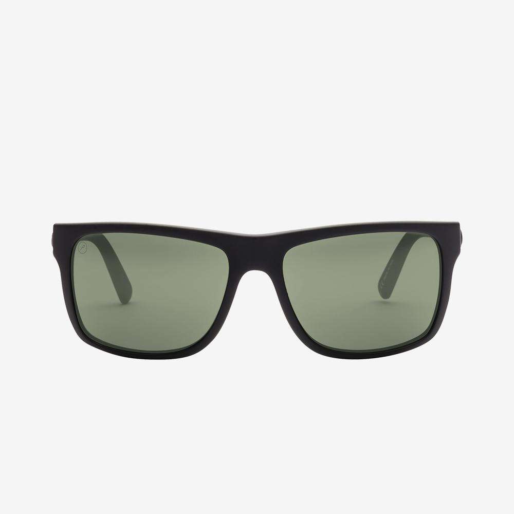 Electric Swingarm Sunglasses Matte Black Ohm Grey Square