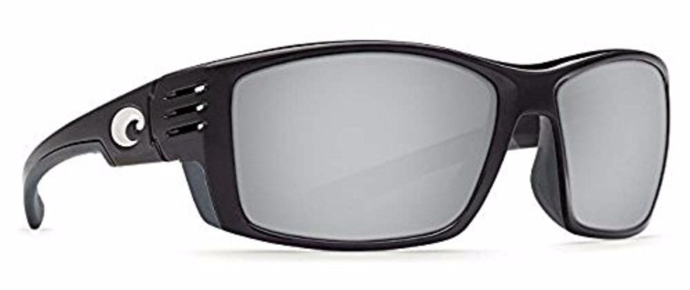 Costa Del Mar Cortez Sunglasses Shiny-Black Silver-Mirror 580P