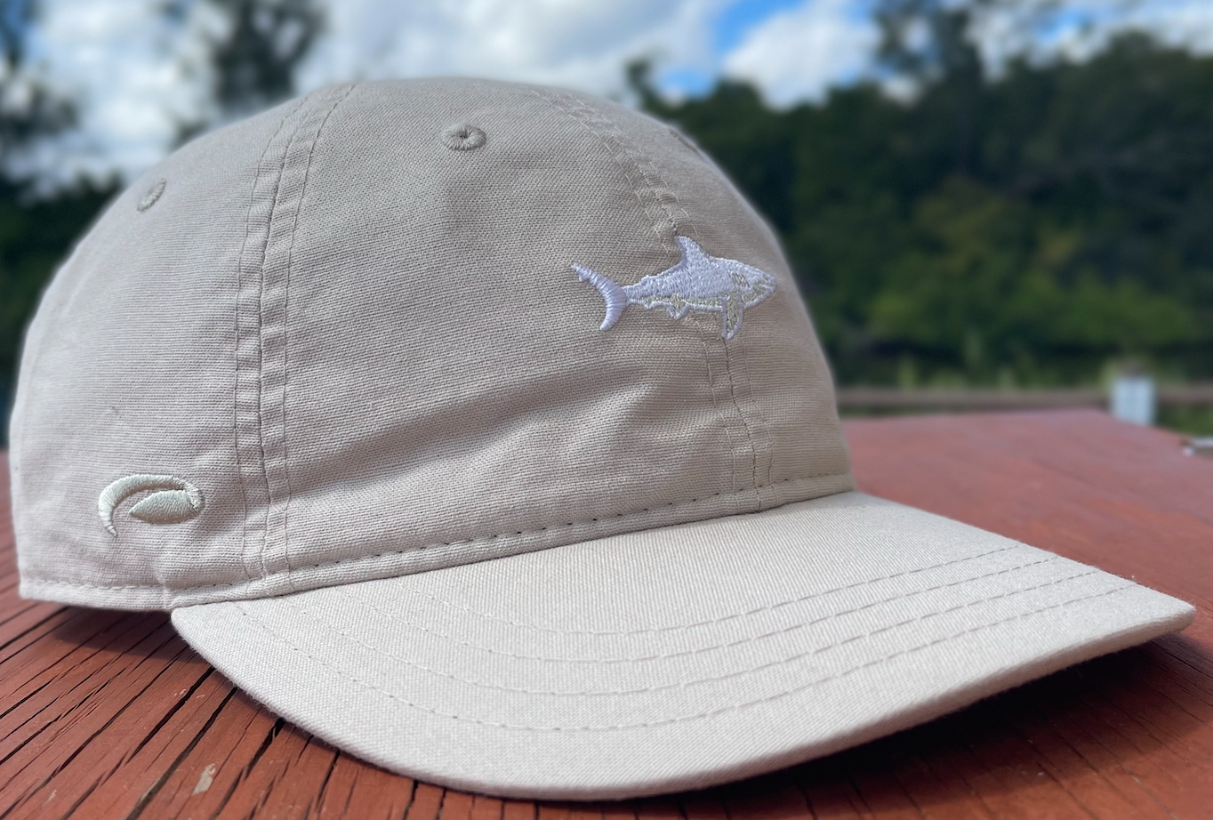 Island Water Sports Low Profile Shark Hat Stone OS