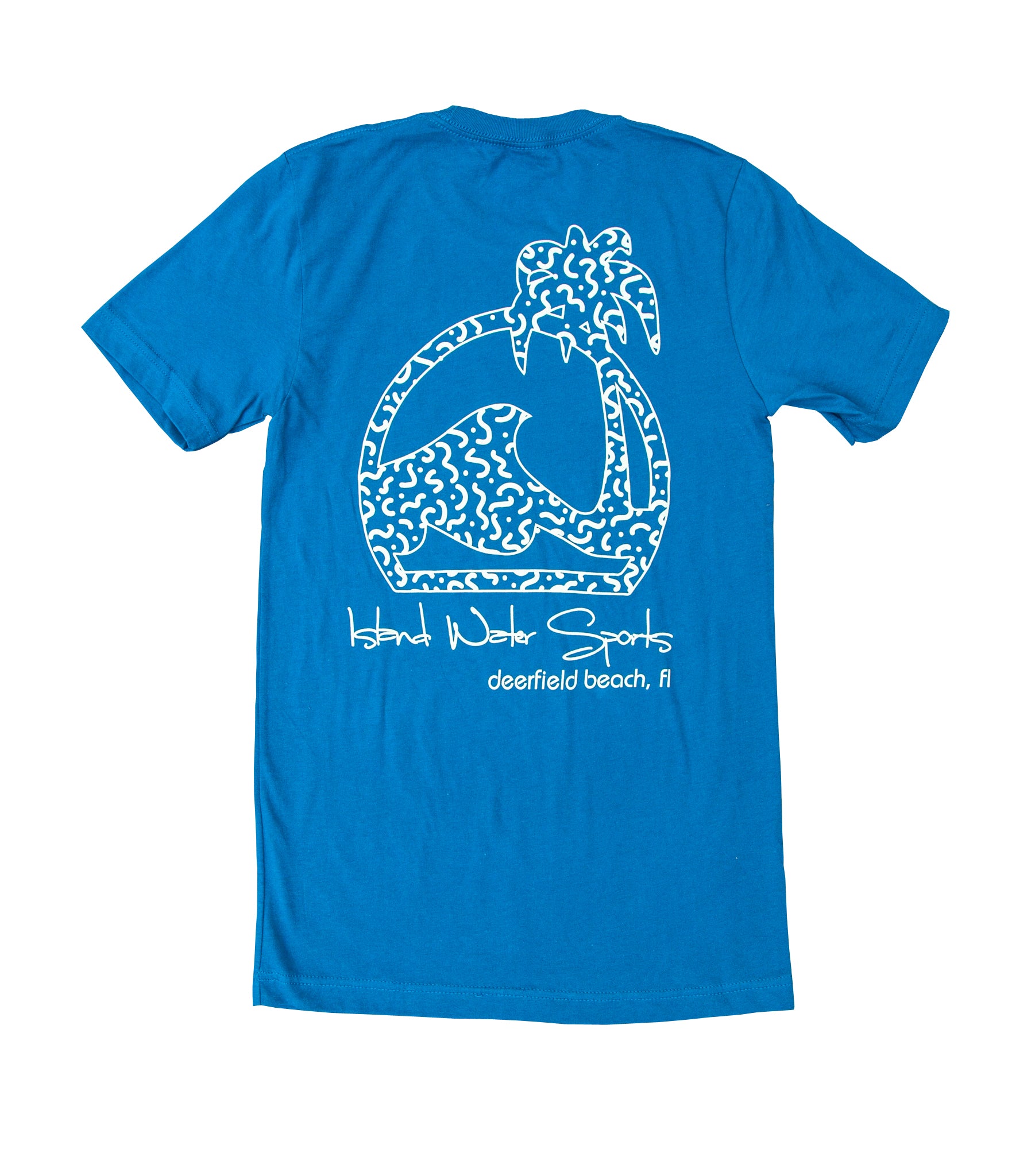 Island Water Sports Groovy Palm Short Sleeve Tee DeepTealNAT XS