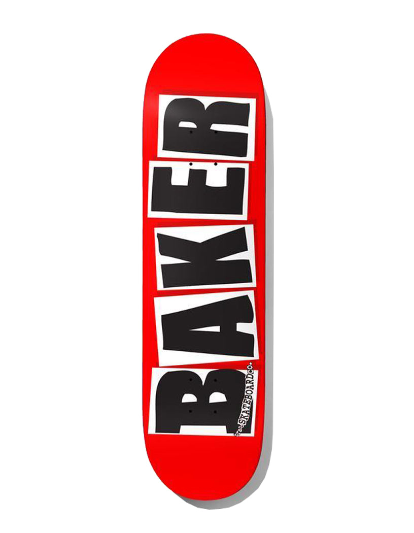 Baker Brand Logo Deck RED/BLK 8.38"