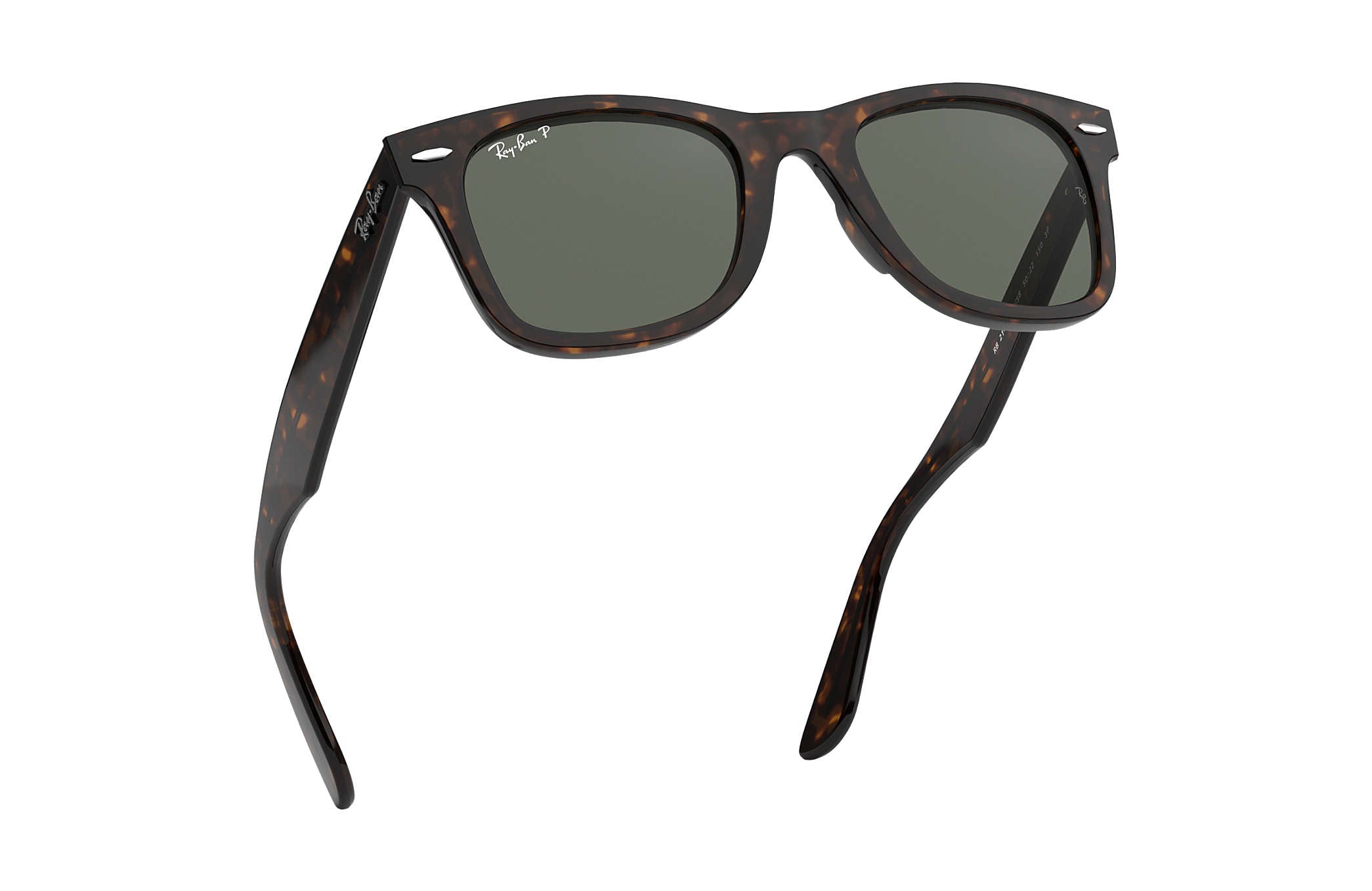 Ray Ban Wayfarer Polarized Sunglasses Tortoise CrystalGreen Wayfarer