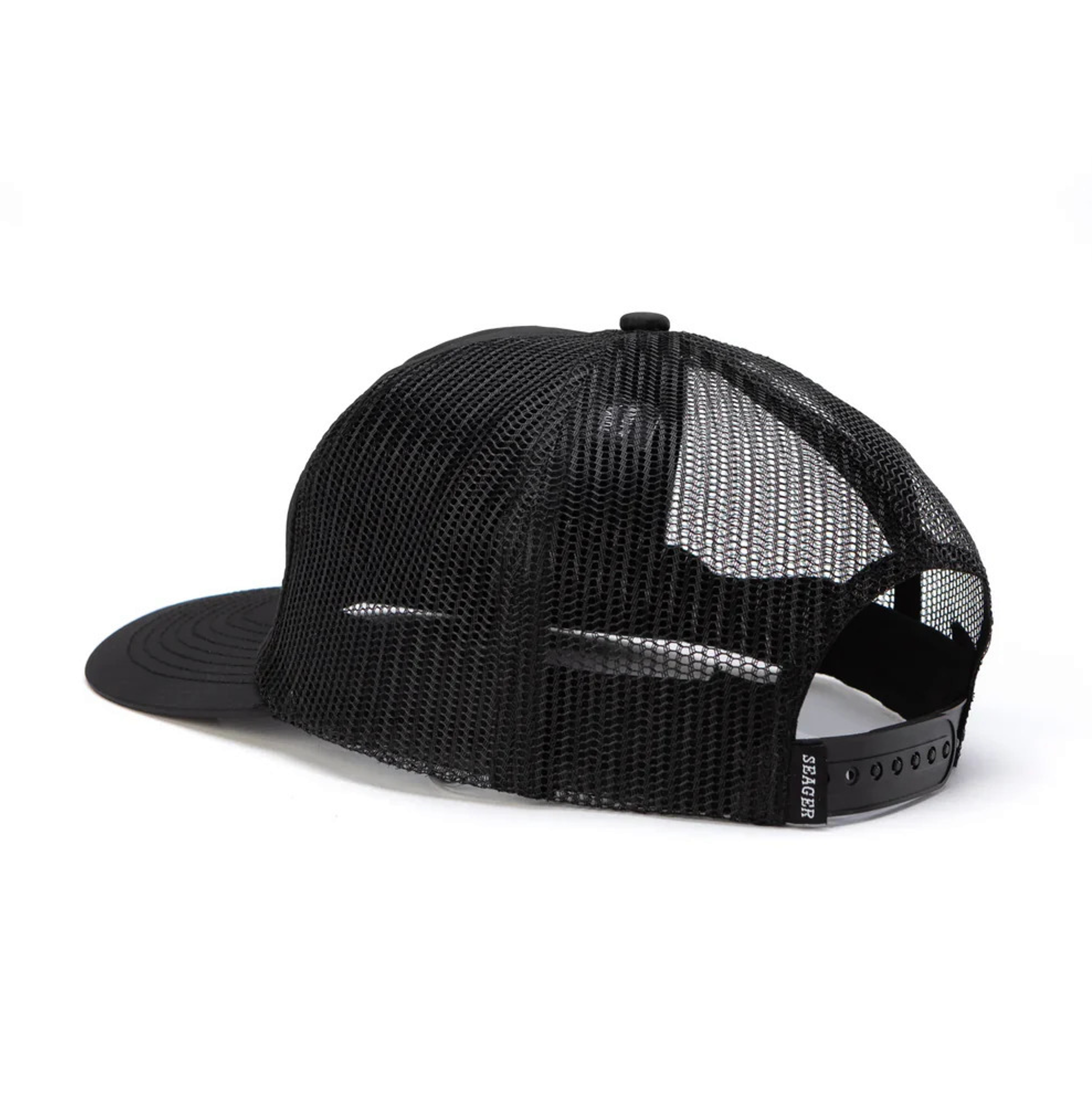 Seager Whitewater Nylon Mesh Snapback Black OS