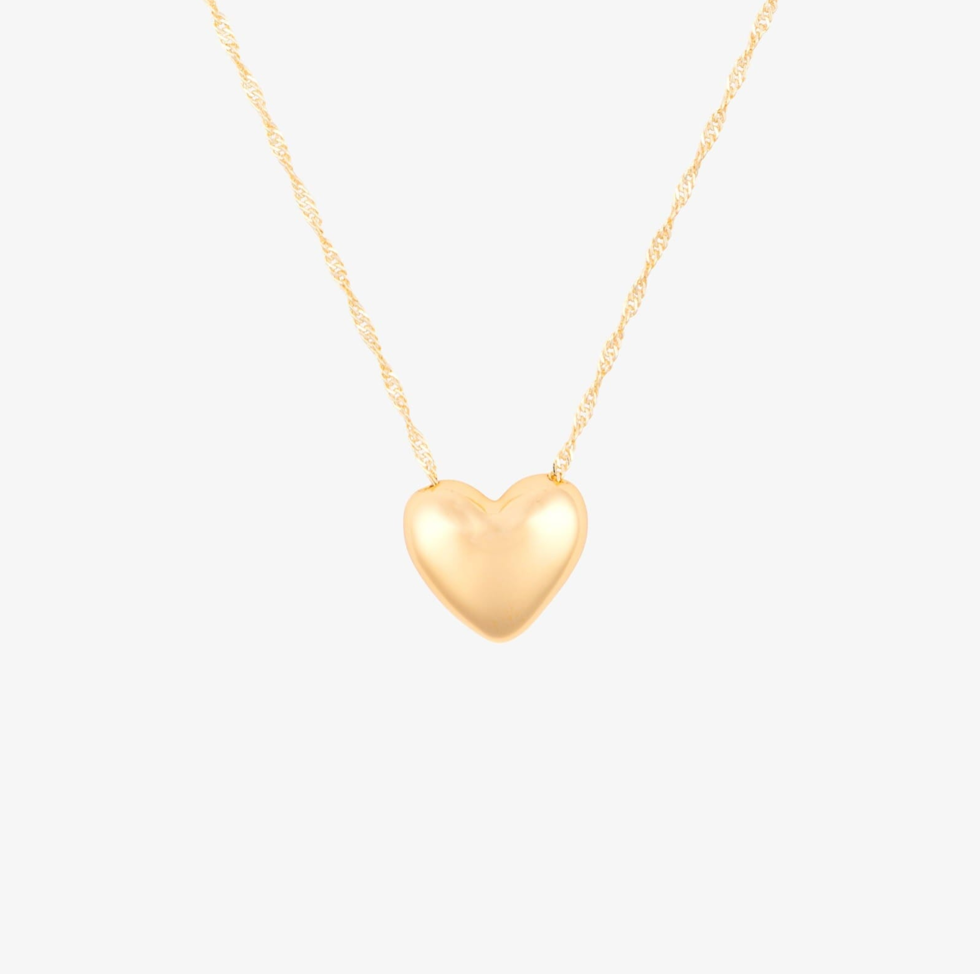 Pura Vida Puffy Heart Bead Pendant Nklc 5PK Silver 0