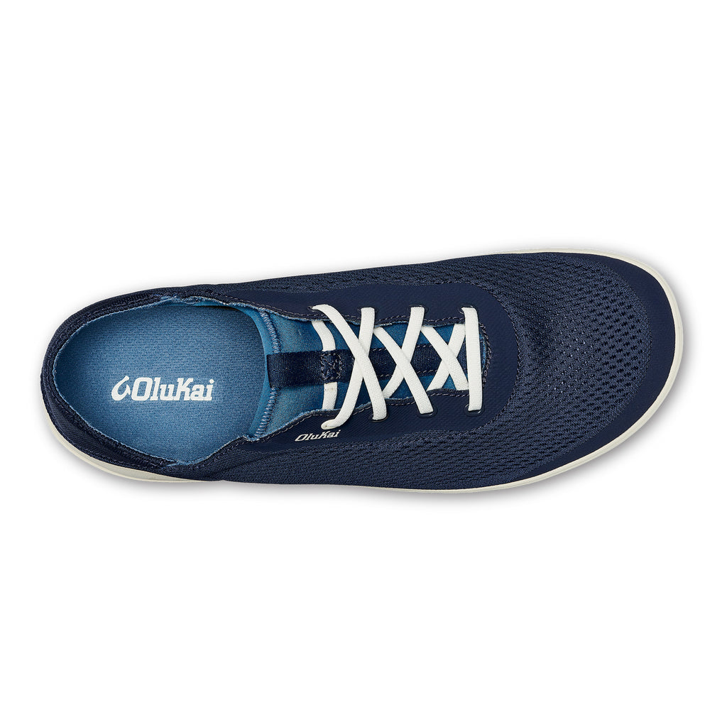 Olukai Moku Pae Mens Shoe DE18-Trench Blue-Off White 8.5