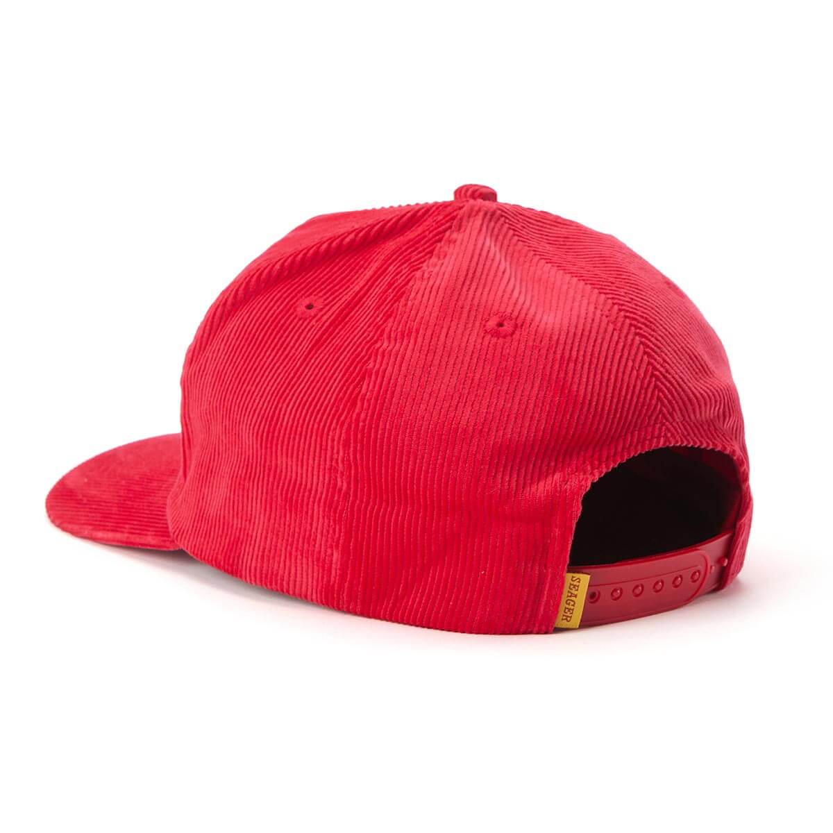 Seager Bradley Corduroy Snapback Red O/S
