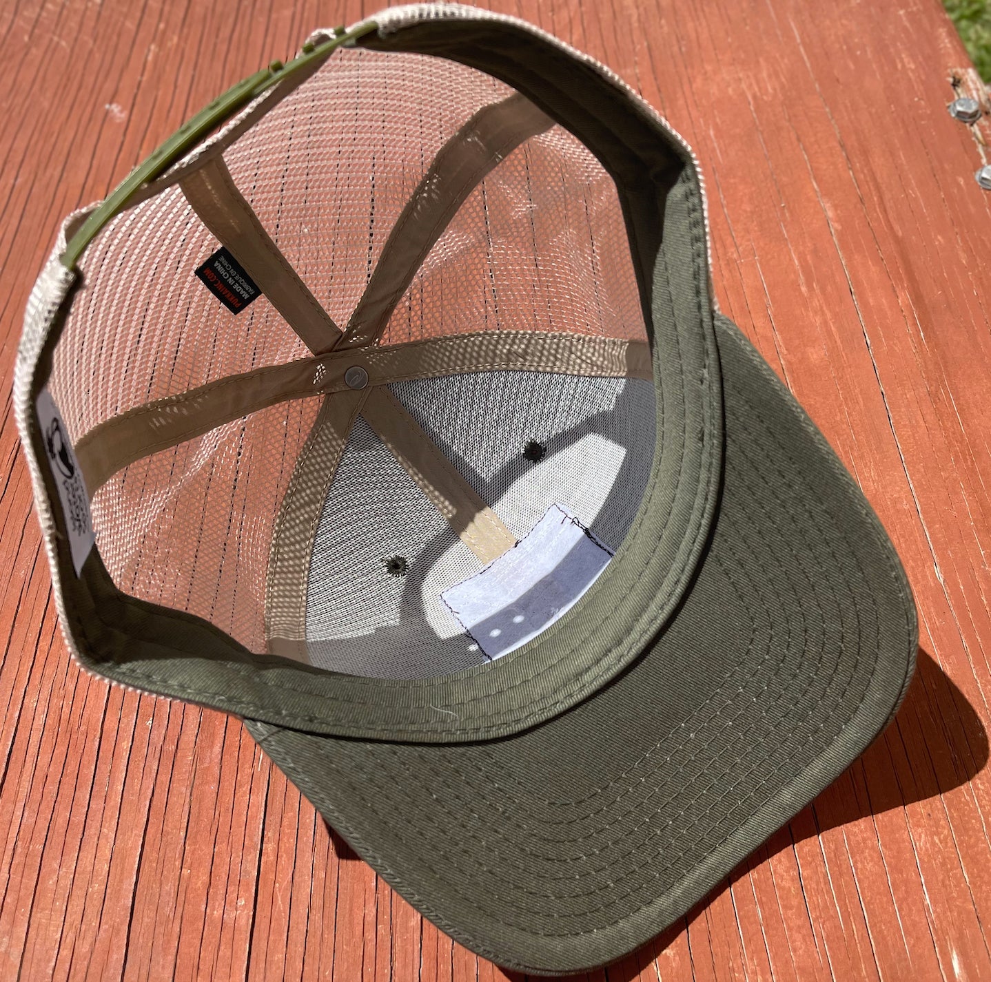 Island Water Sports Hogfish Trucker Hat Olive OS