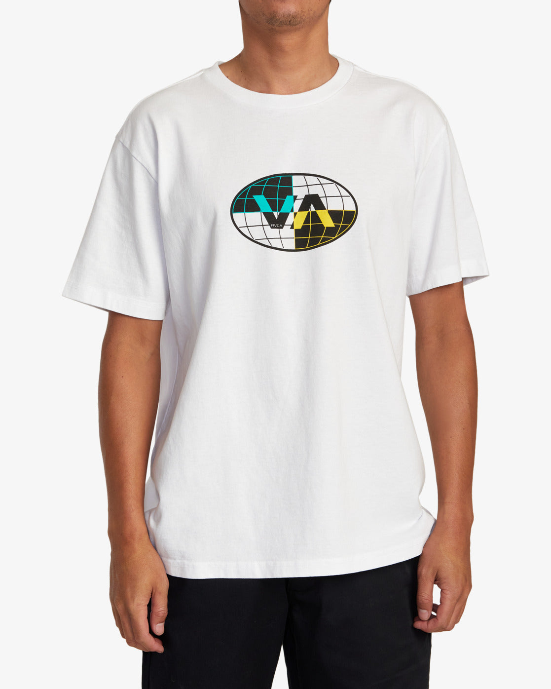 RVCA Global Inc SS Tee WHT L