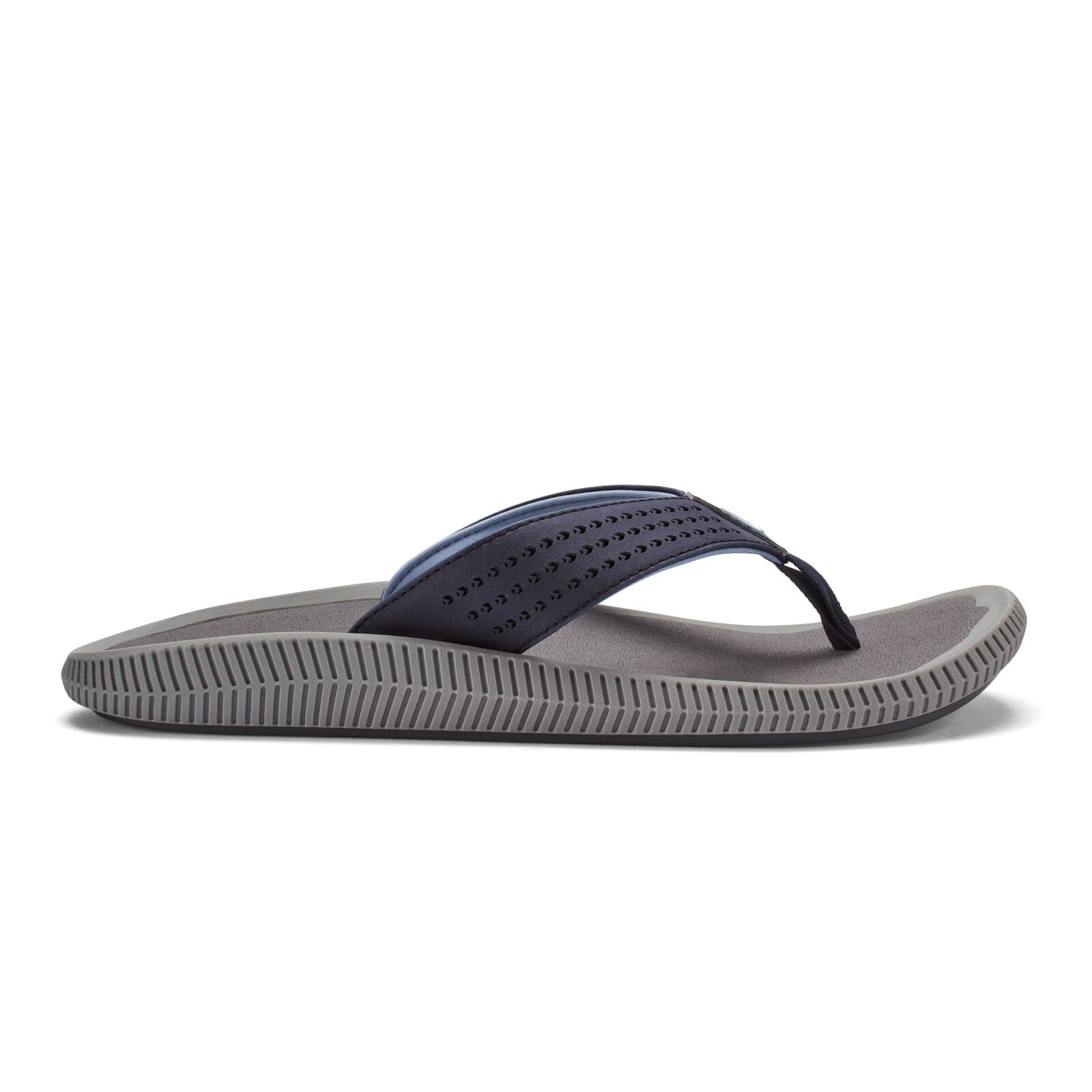 Olukai Ulele Mens Sandal TF26-Blue Depth-Charcoal 9