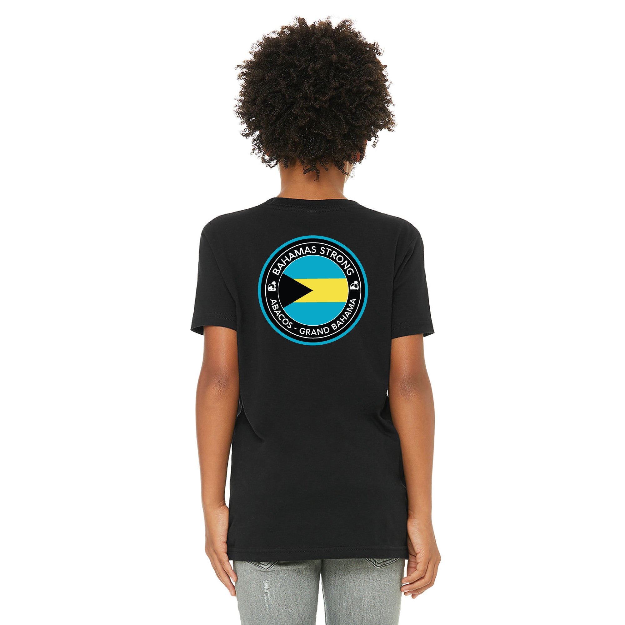 Island Water Sports Bahamas Strong Tee Black S/S Youth S (6-8)