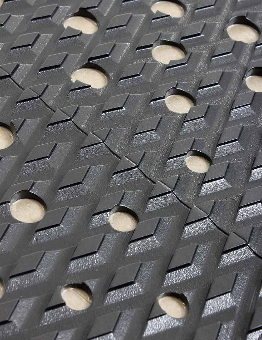 Firewire Surfboards Rob Machado Go Pad Traction 4 Piece Charcoal-Black