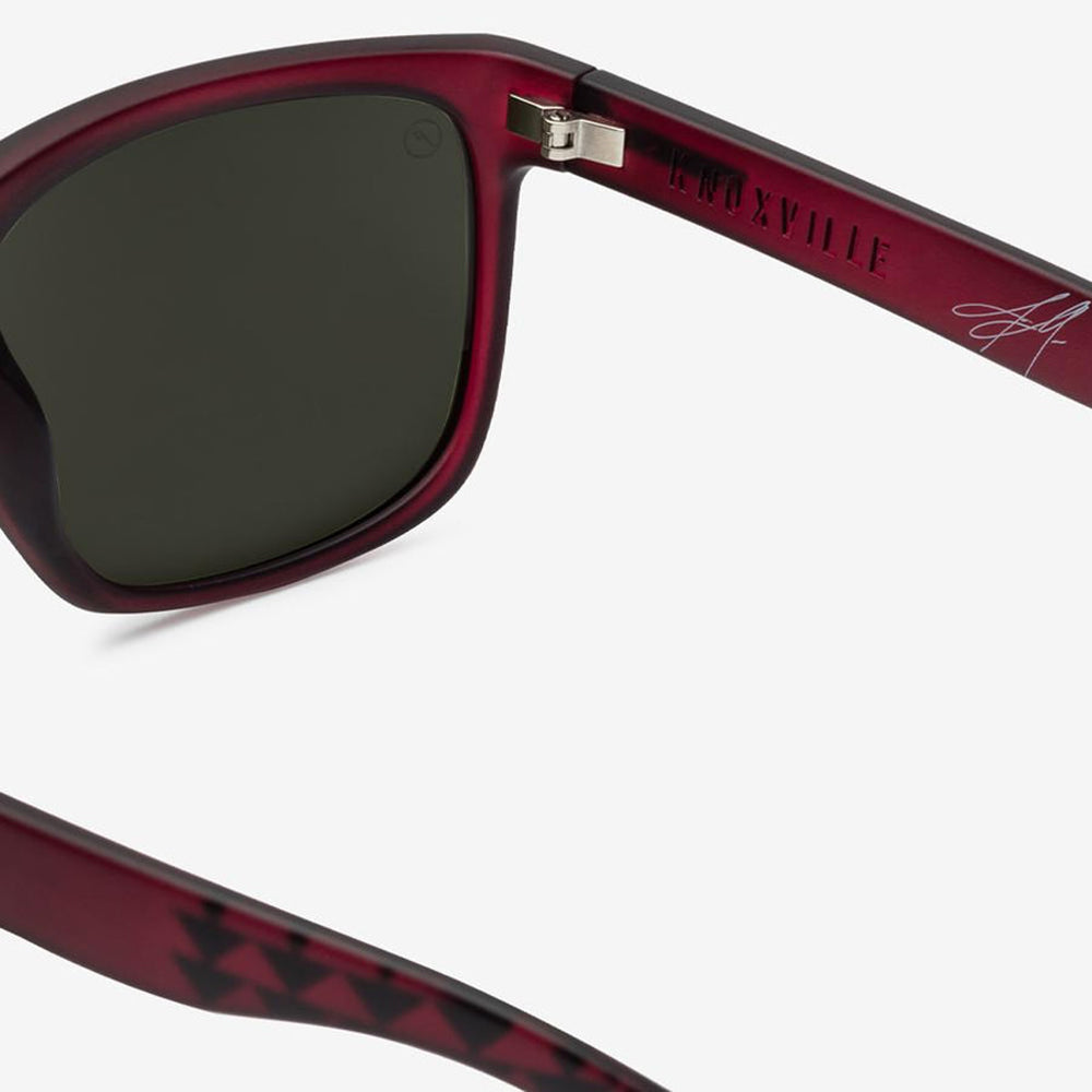 Electric Knoxville XL Polarized Sunglasses JM Boars Blood Grey Square