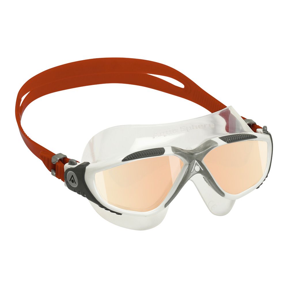 Aqua Sphere Vista Goggle White-Red-Mirror