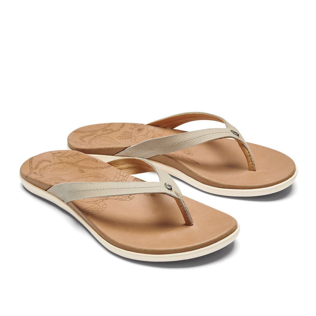 Olukai Honu Womens Sandal 20GS-Tapa-Golden Sand 11