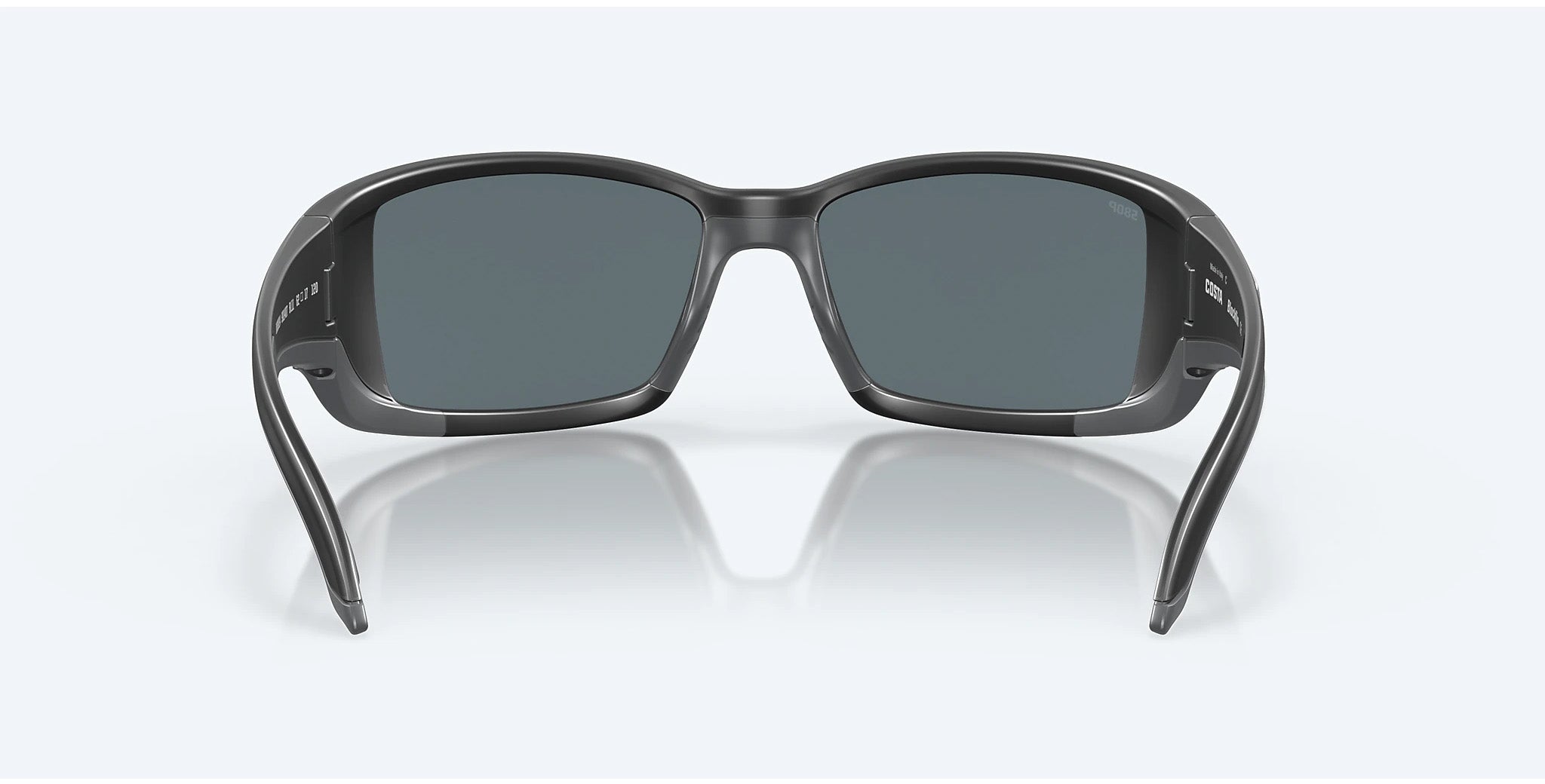 Costa Del Mar Blackfin Polarized Sunglasses MatteBlack BlueMirror580p Sport