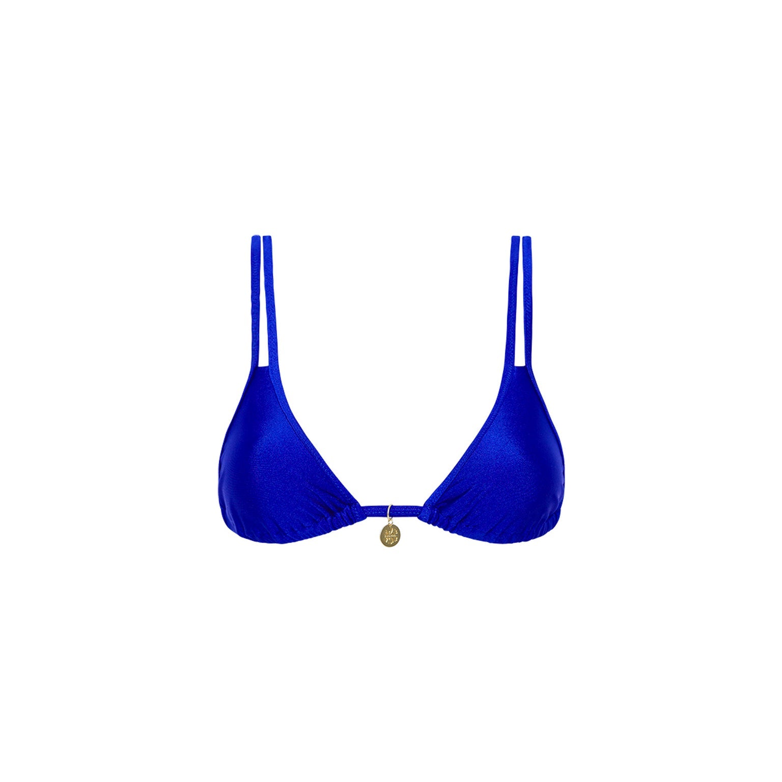 Kulani Kini Twin Strap Bralette Bikini Top MalibuBlue S