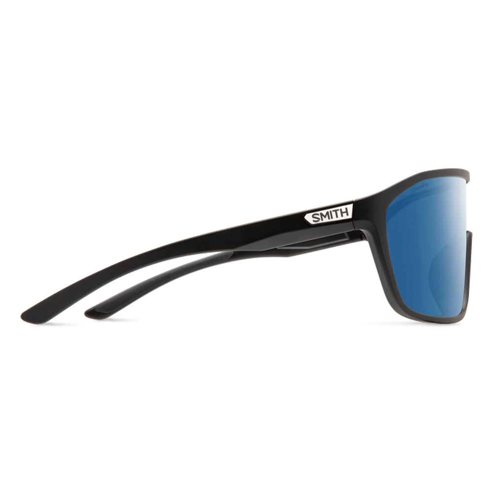 Smith Boomtown Polarized Sunglasses MatteBlack BlueMirror