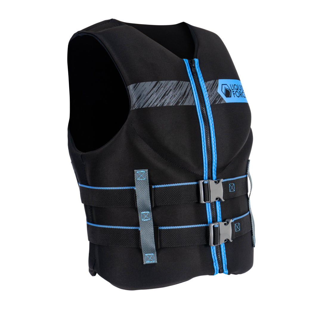 Liquid Force Hinge Classic USCGA 2023 Womens Life Jacket Black-Aqua S