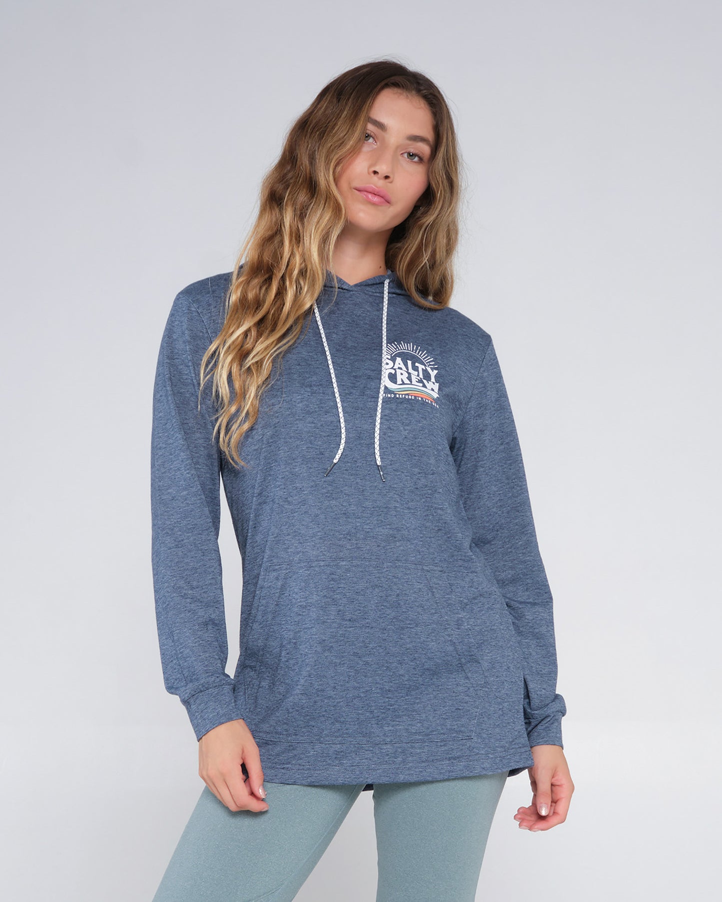 Salty Crew Womens The Wave Mid Weight Hoody Navy L