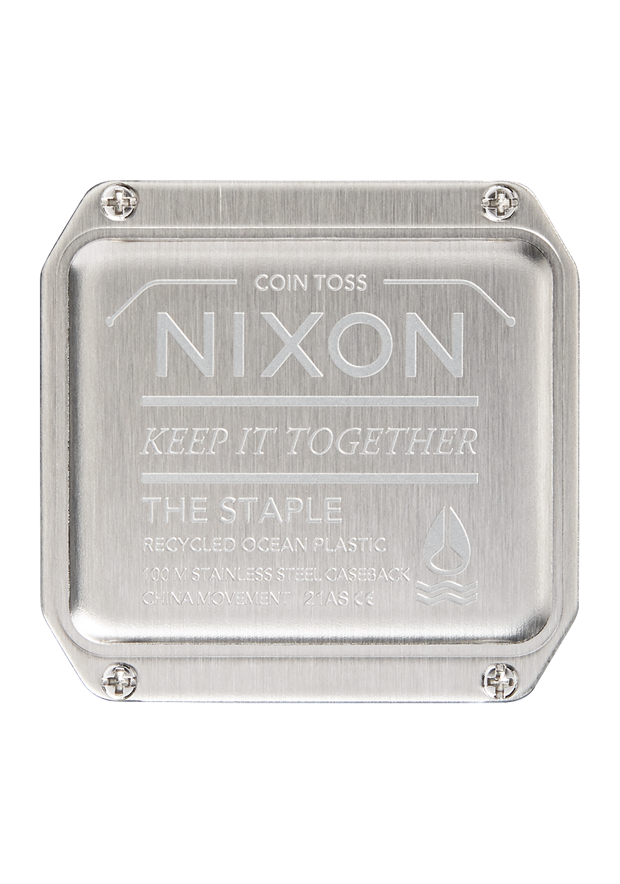 Nixon The Staple Watch 625-Silver-Black