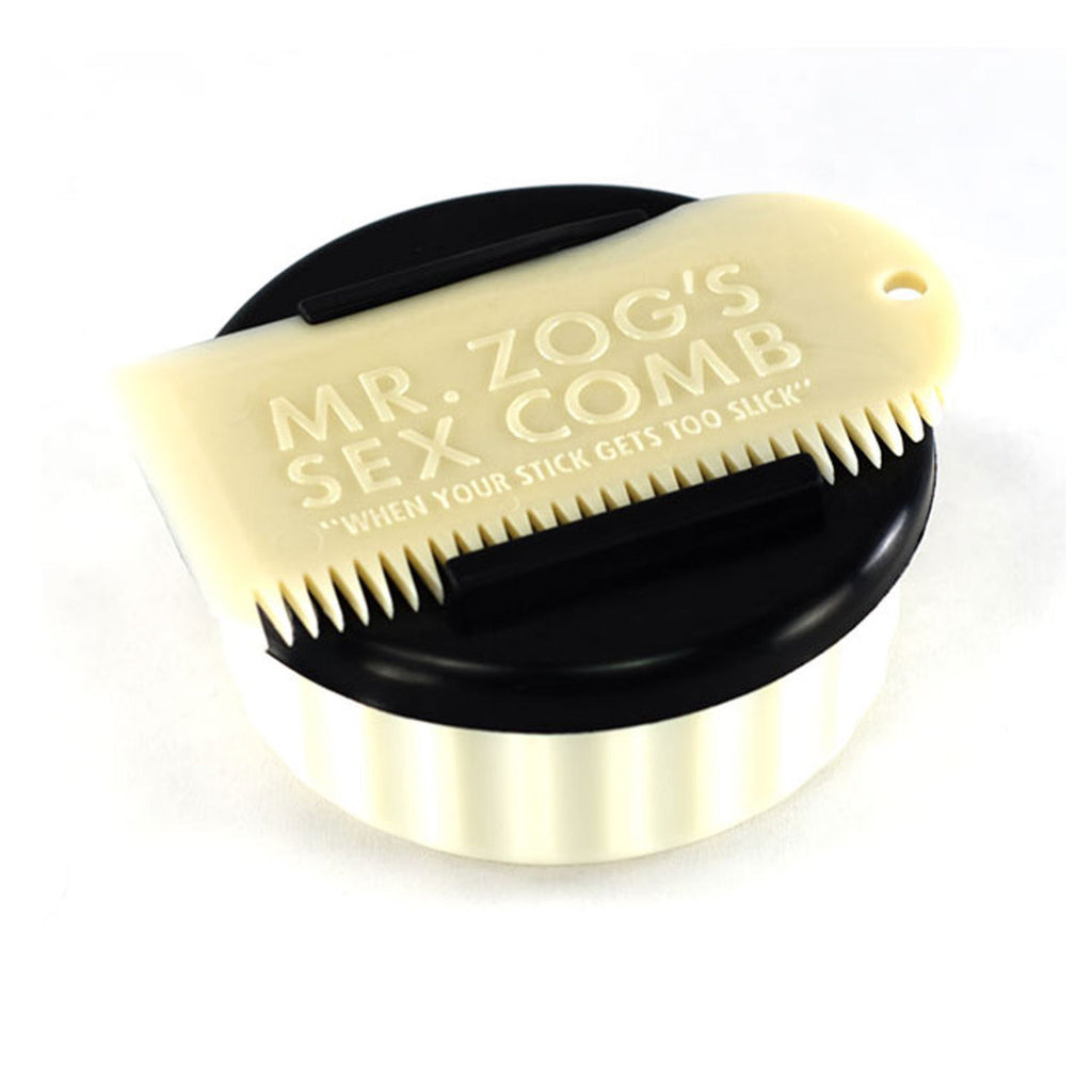 Sex Wax Wax Container and Comb White/White