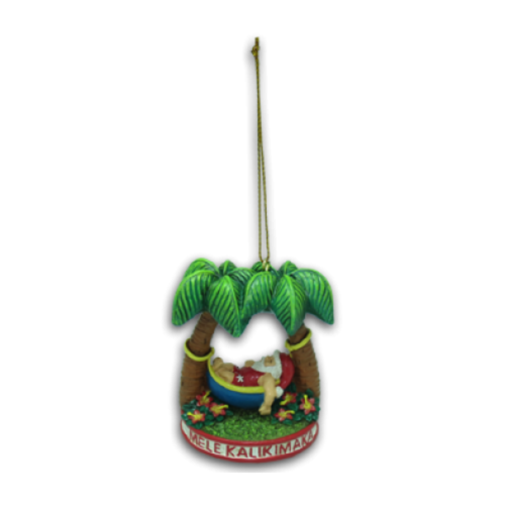 KC Hawaii Ornaments SantaInHammock