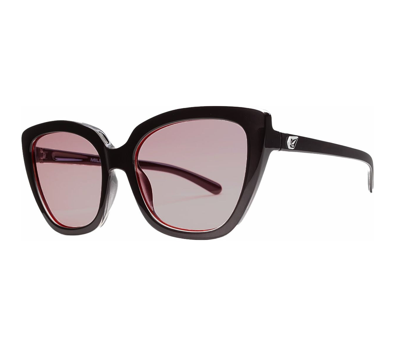 Volcom Milli Polarized Sunglasses GlossBlack Light Rose