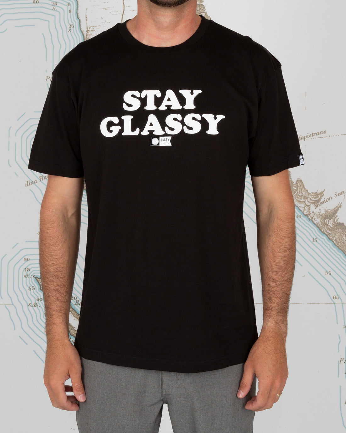 Salty Crew Stay Glassy Premium SS Tee Black L