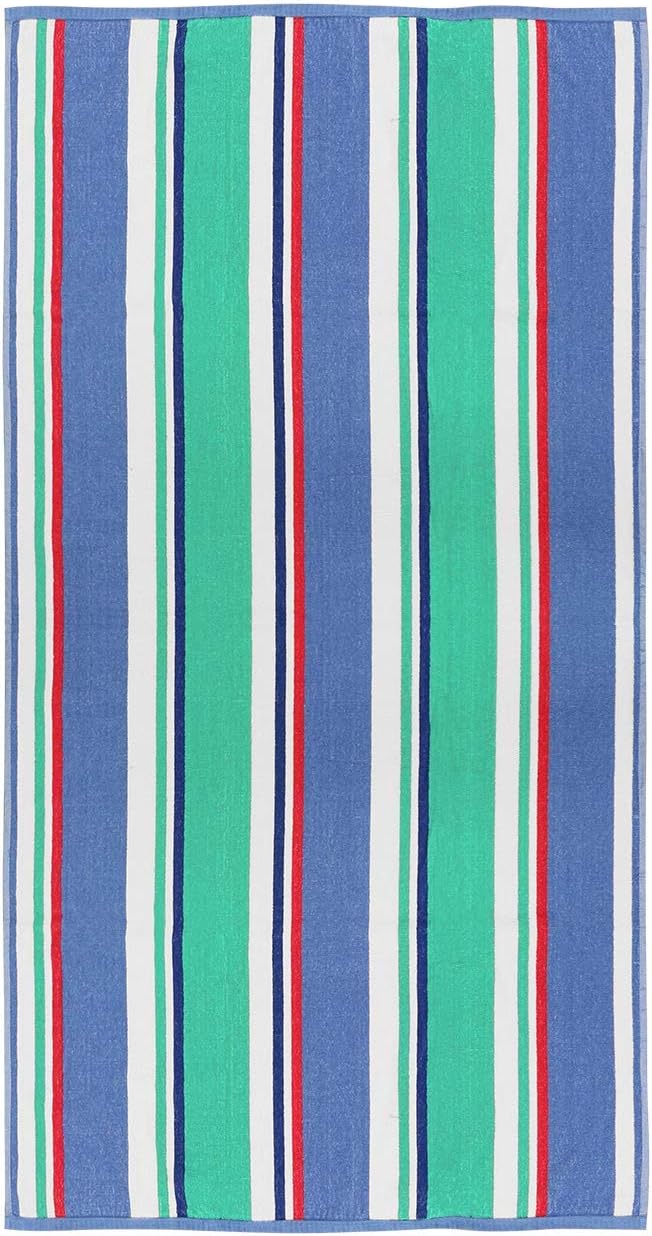 A to Z Cabana Stripe Terry Towel Asst 34x63