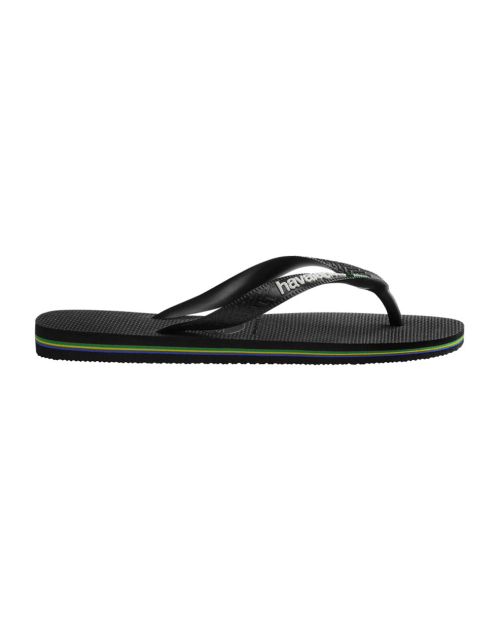 Havaianas Brazil Logo Mens Sandal 1069-Black-Black23 9
