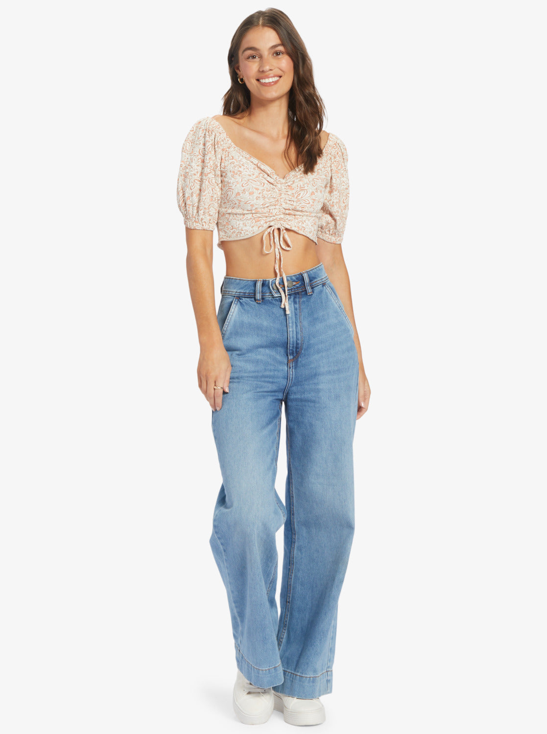 Roxy Flirty Walk Printed Top TEH6 S
