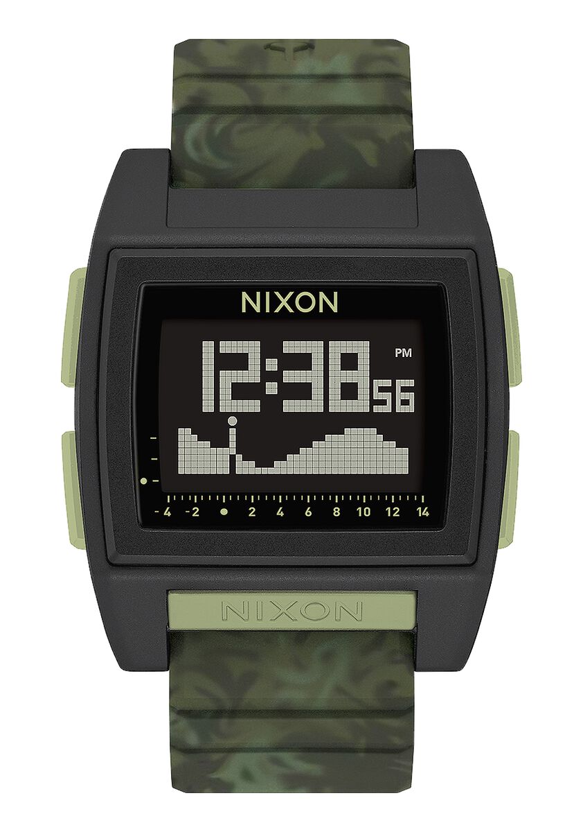 Nixon The Base Tide Pro Watch 1695-Green Camo