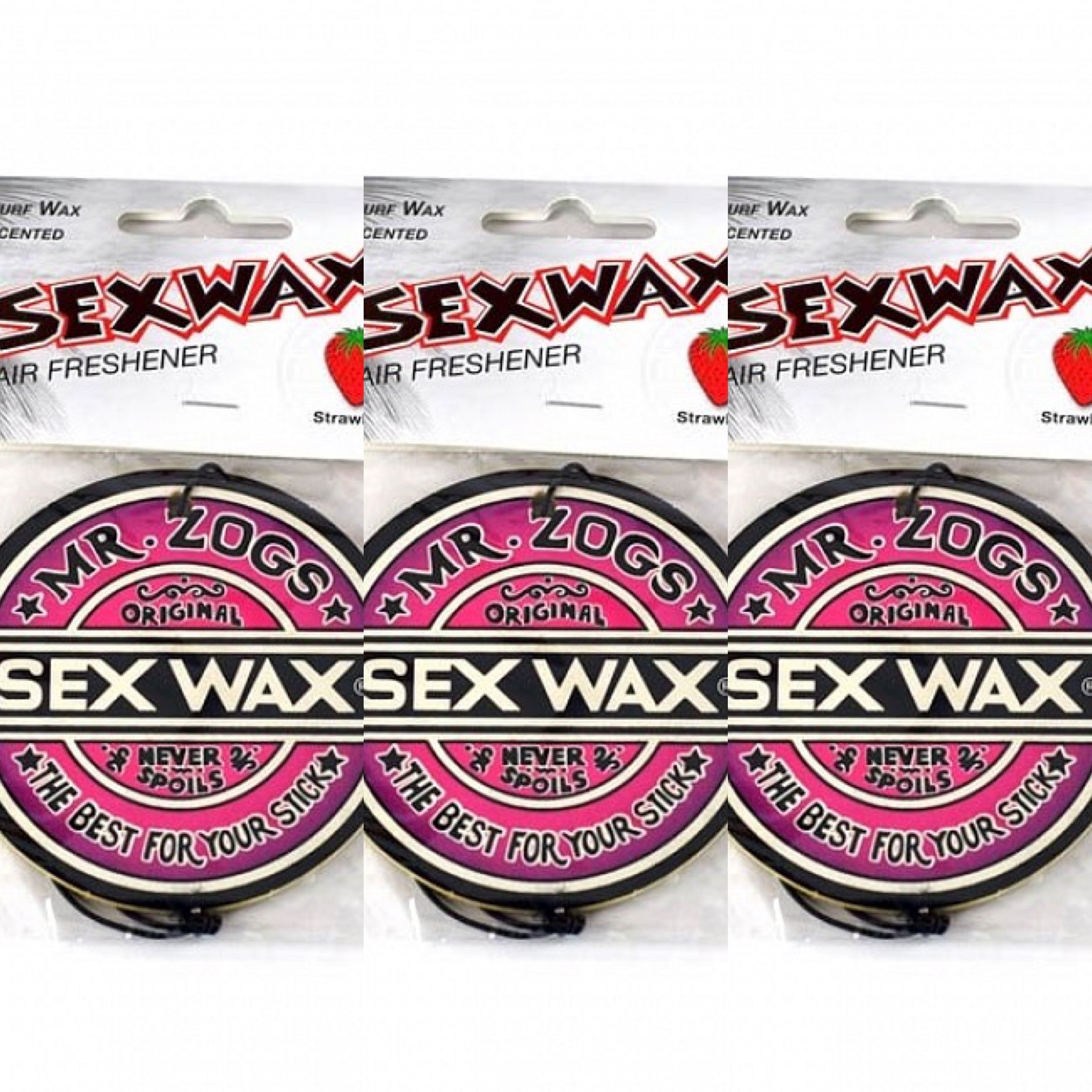 Sex Wax Air Freshener Strawberry 3-Pack