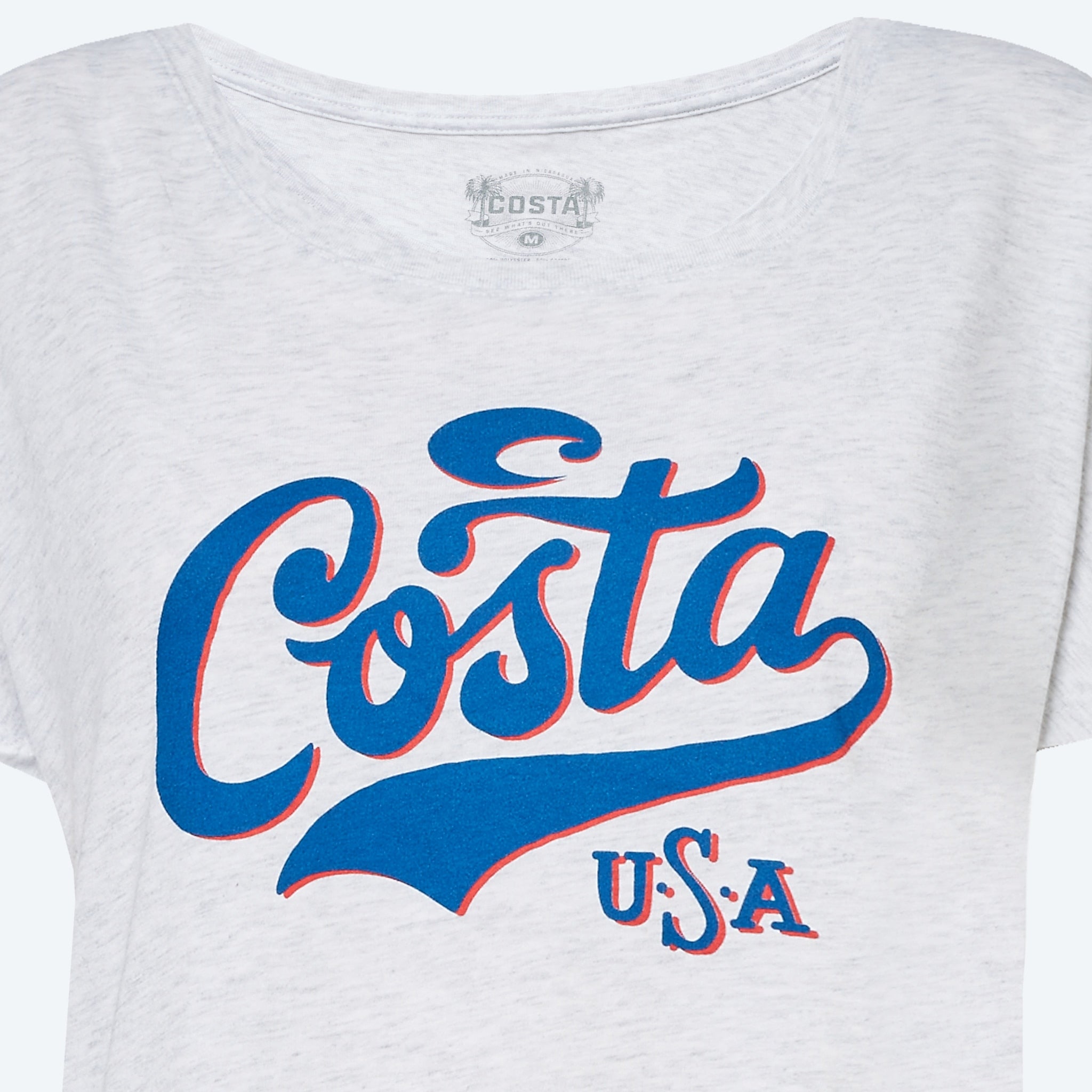 Costa Del Mar Run-in Blend SS Tee AthleticBlueHeather XXL