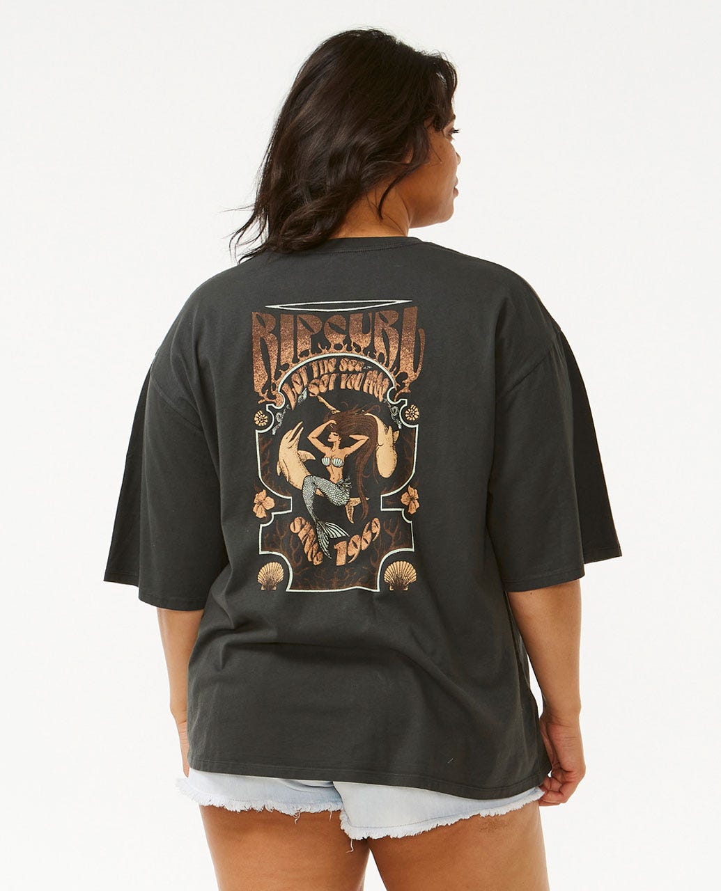 Rip Curl Meribella Heritage Tee 8264-Washed Black M