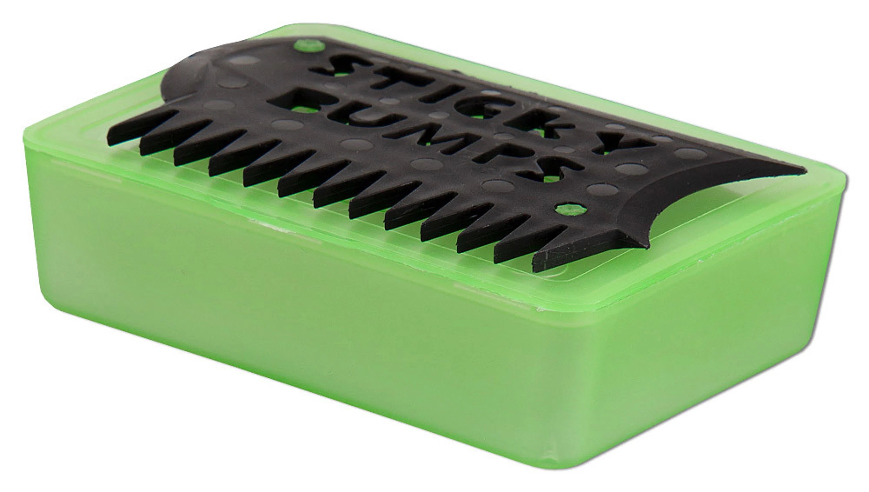 Sticky Bumps Wax Box and Comb Green