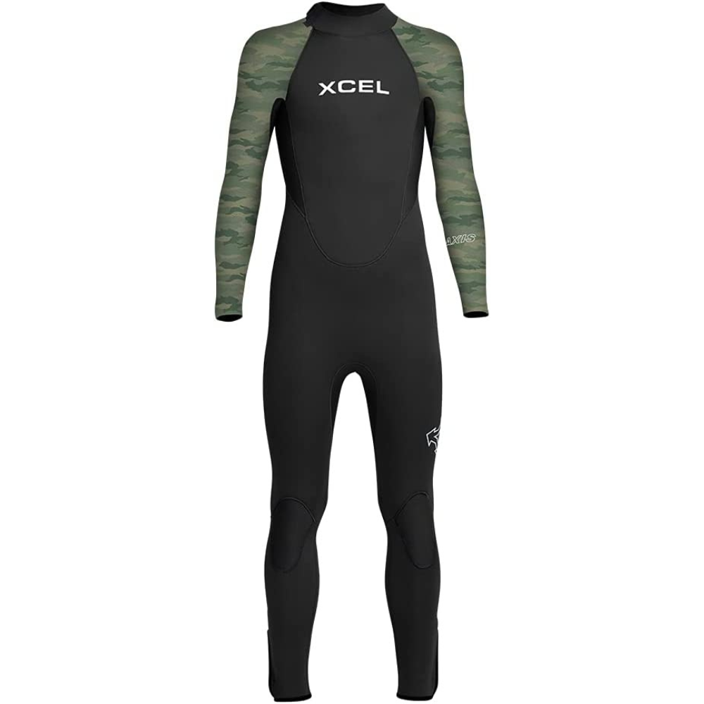 Xcel Axis 3/2mm Boys Fullsuit BGC-Black-Green Camo 6