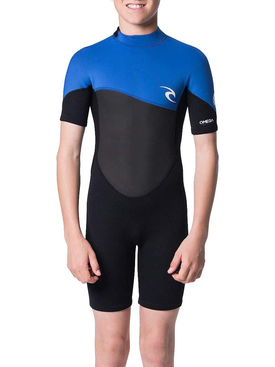 Rip Curl Omega 1.5mm Back Zip SS Boys Springsuit