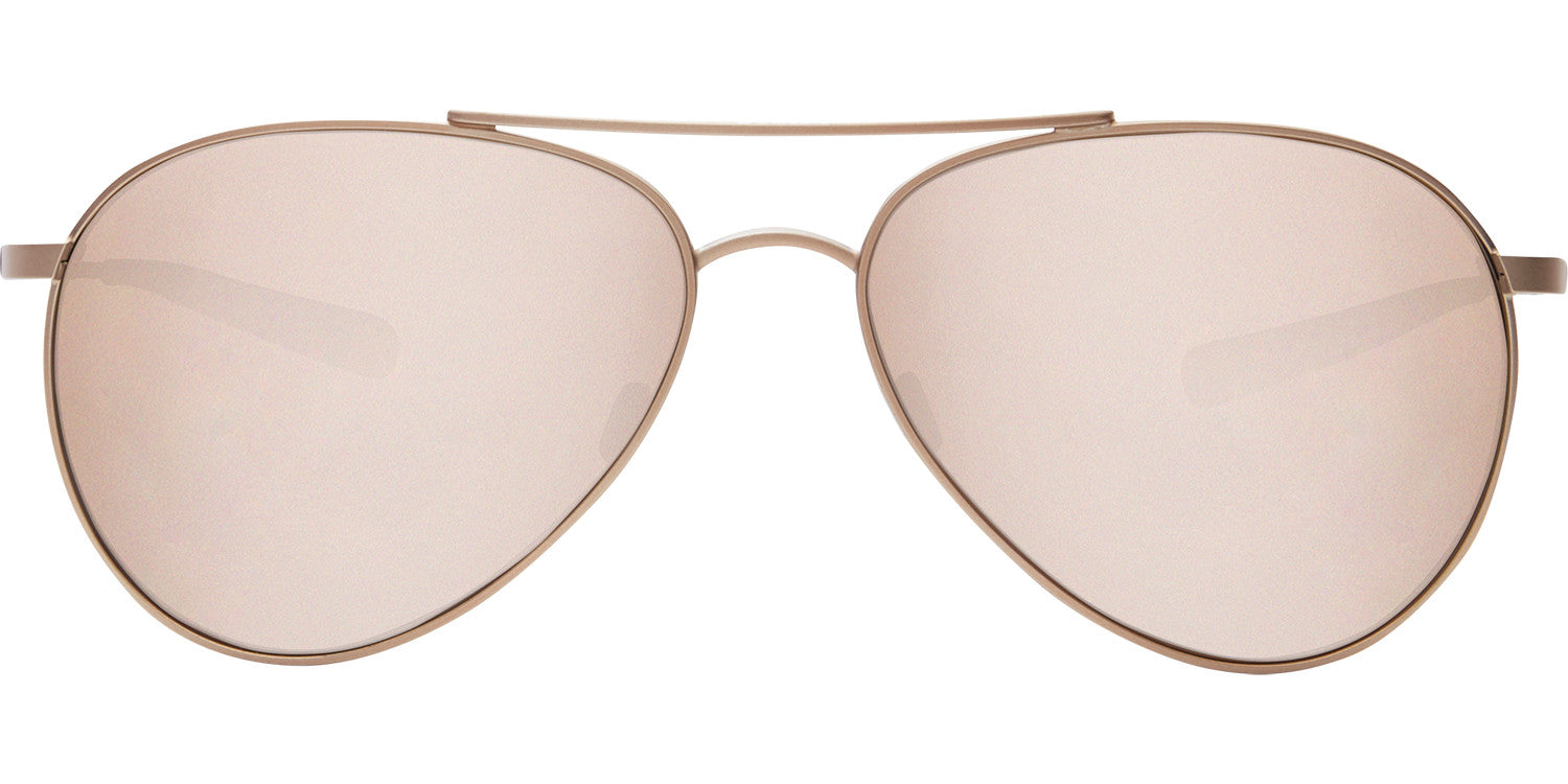 Costa Del Mar Piper Sunglasses Satin Rose Gold Silver Mirror 580G